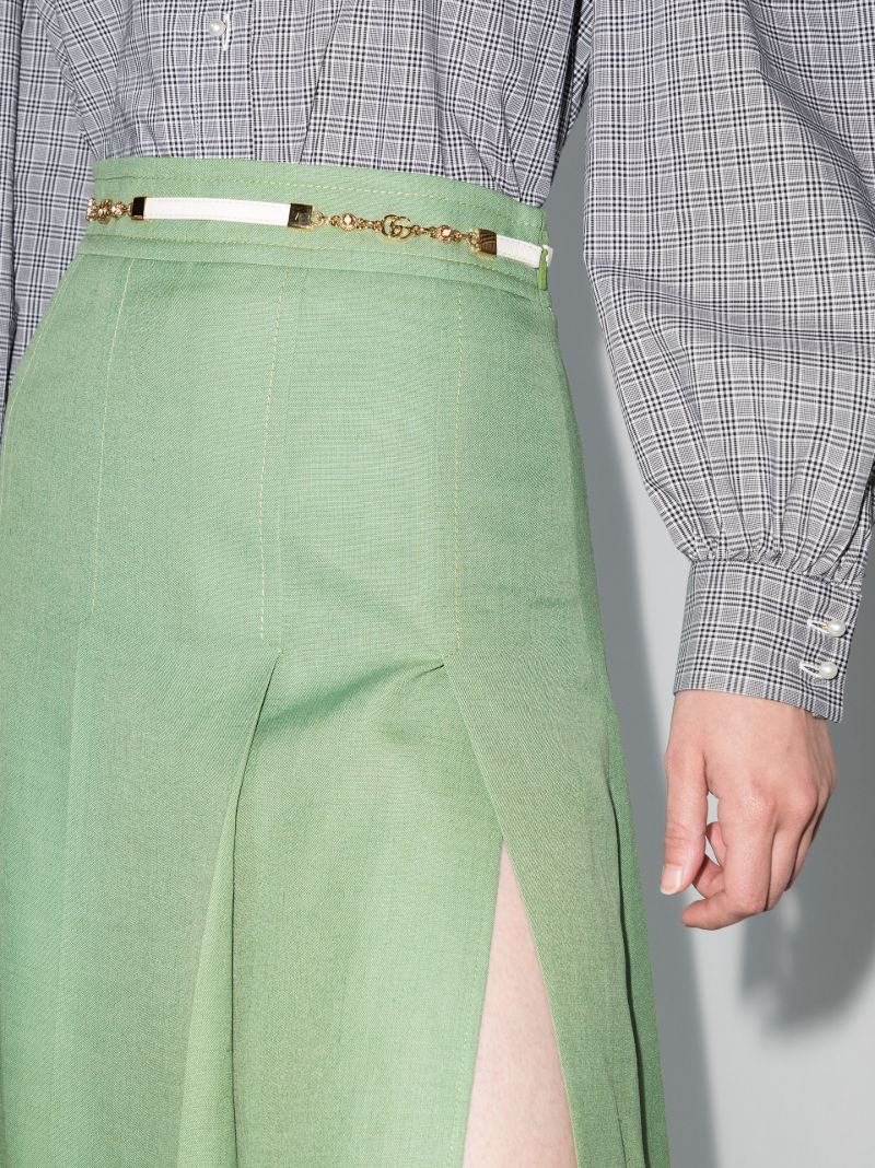 High Waist Pleated Skirt