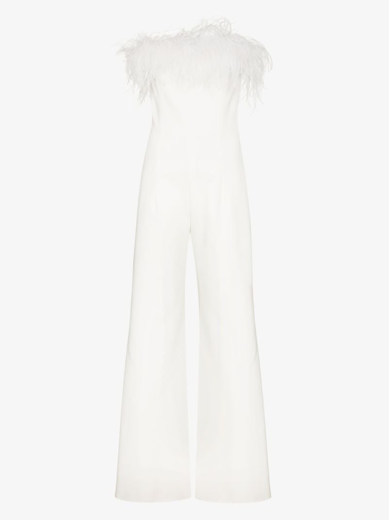 Taree Feather Trim Jumpsuit