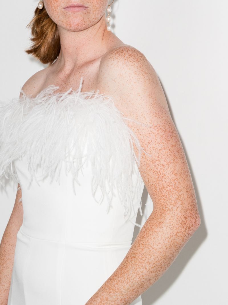 Taree Feather Trim Jumpsuit