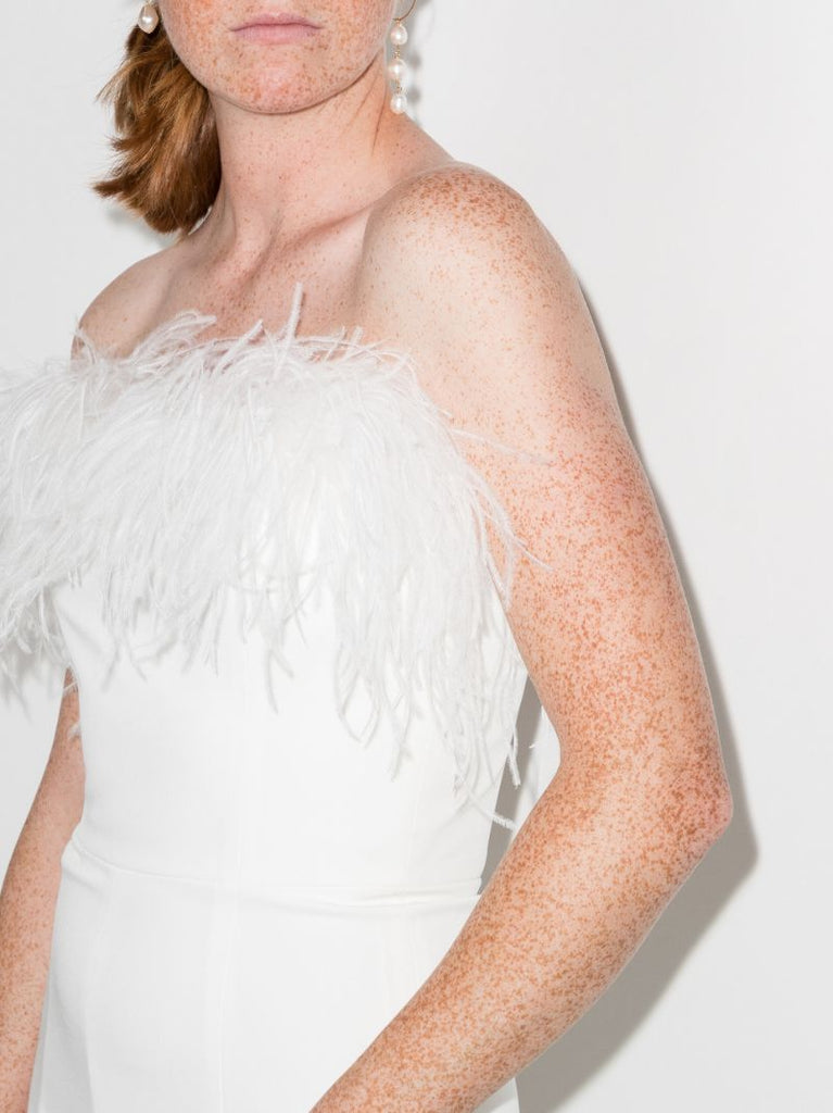 Taree Feather Trim Jumpsuit