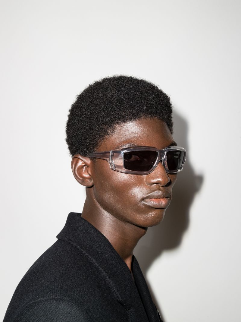 Clear Rectangular Sunglasses