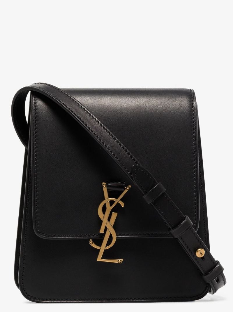 Black Kaia Small Leather Shoulder Bag