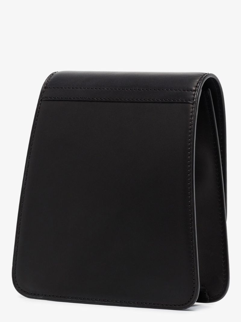 Black Kaia Small Leather Shoulder Bag