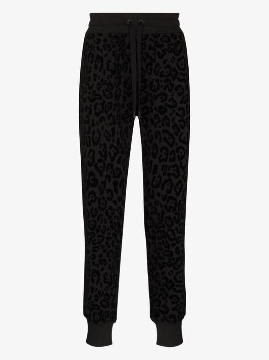 Leopard Print Track Pants