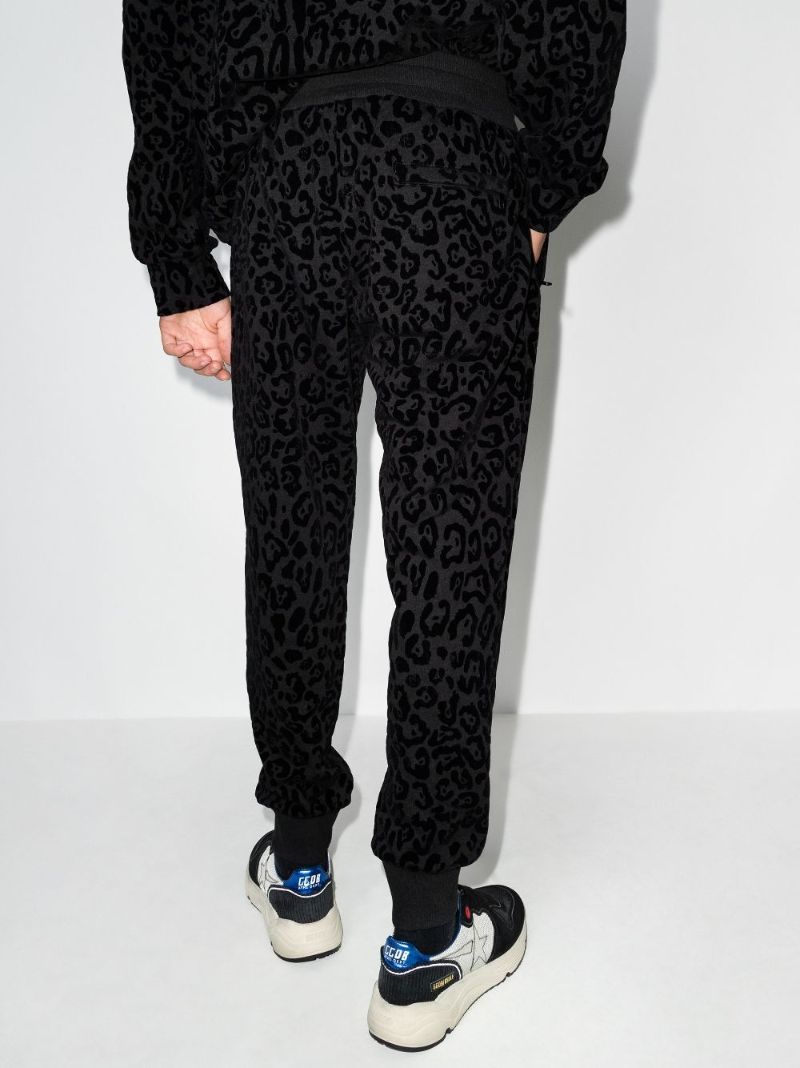 Leopard Print Track Pants