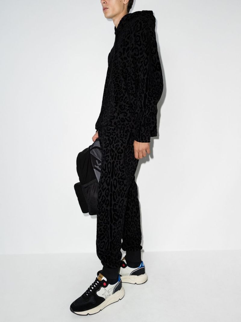 Leopard Print Track Pants