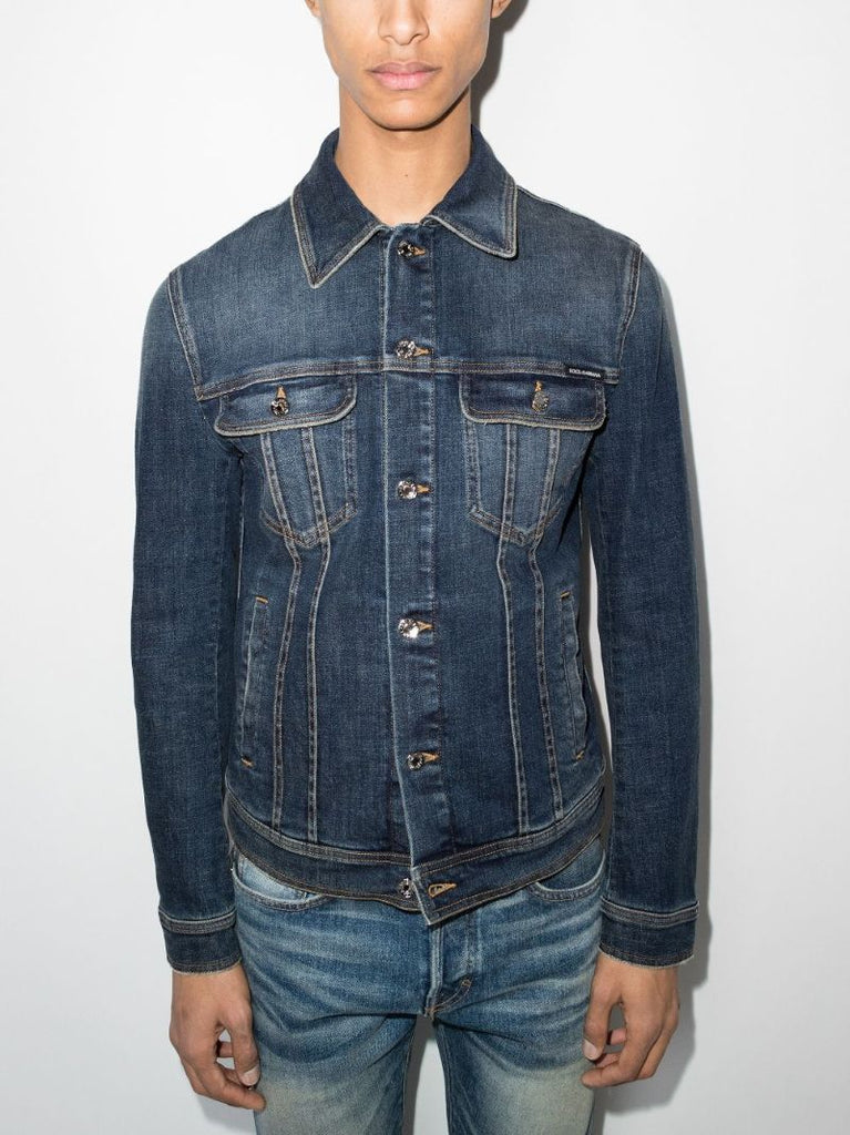 Logo Plaque Denim Jacket