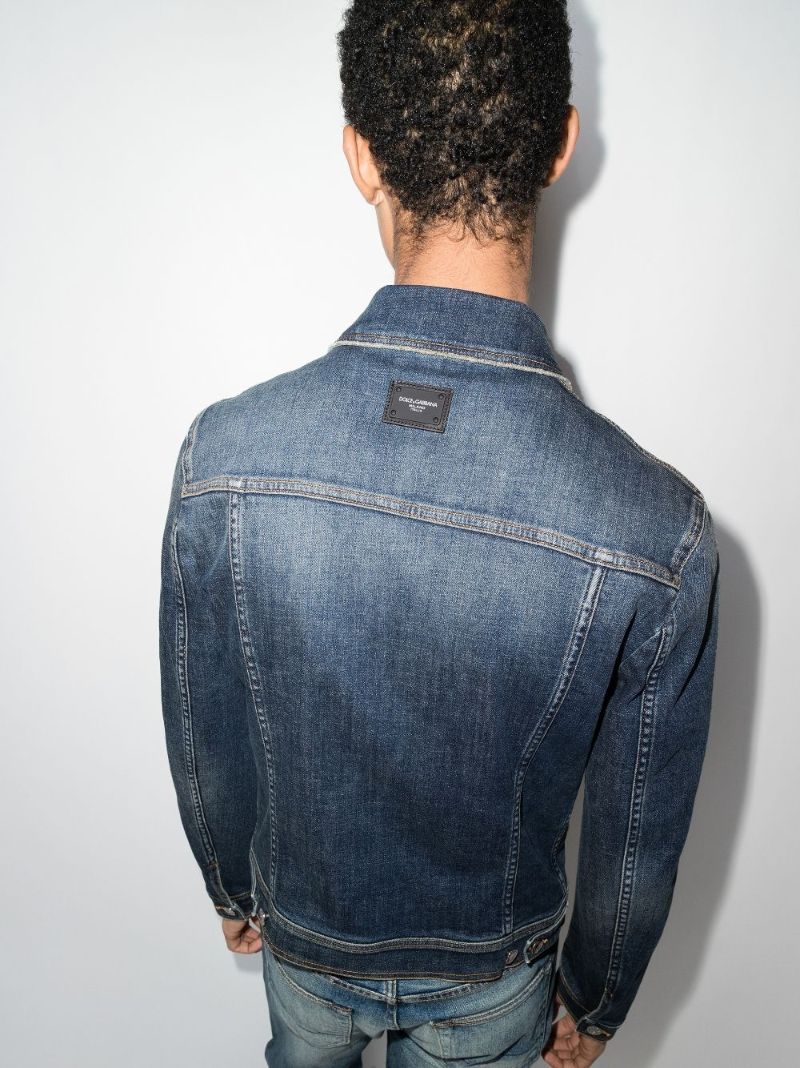 Logo Plaque Denim Jacket