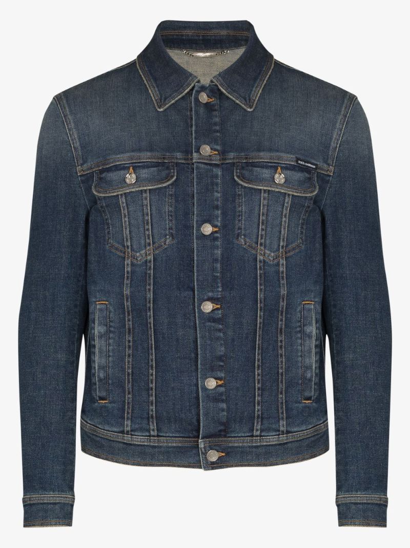 Logo Plaque Denim Jacket