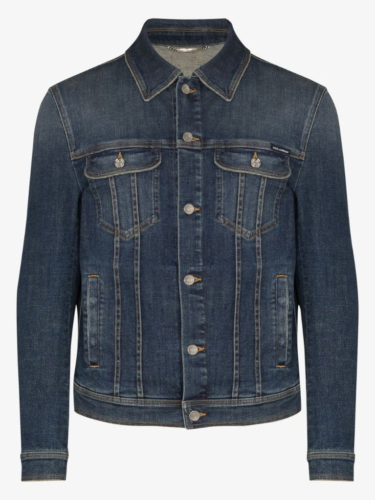 Logo Plaque Denim Jacket