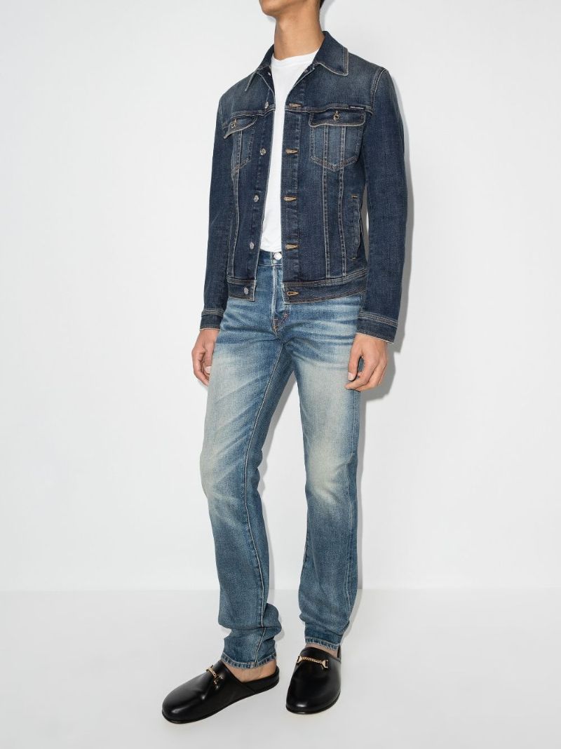 Logo Plaque Denim Jacket
