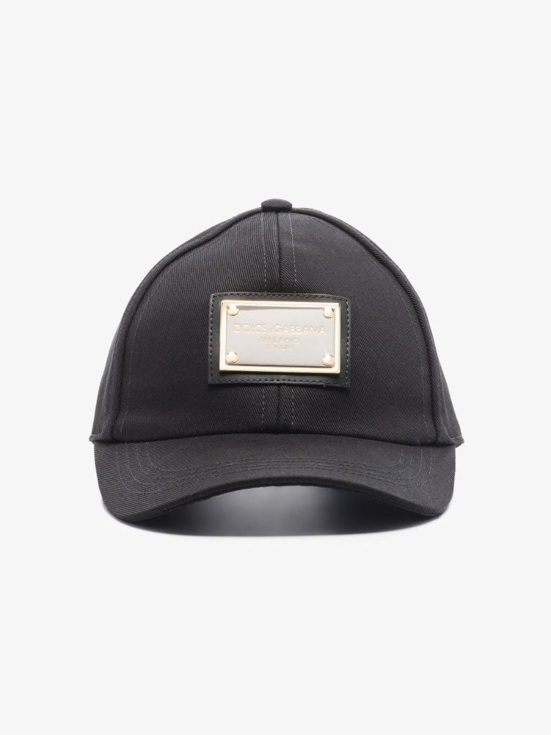 Black Logo Plaque Baseball Cap