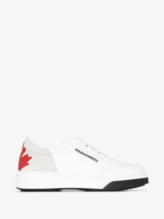White Bumper Leather Sneakers