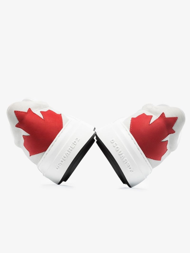 White Bumper Leather Sneakers