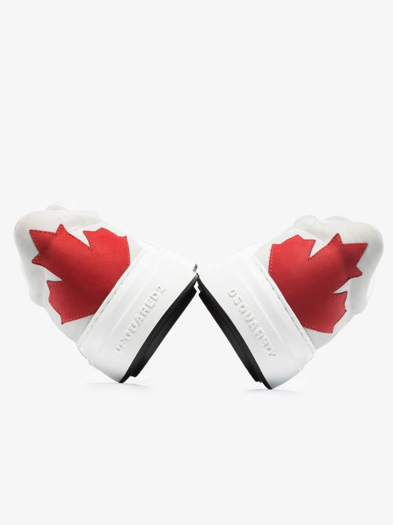 White Bumper Leather Sneakers