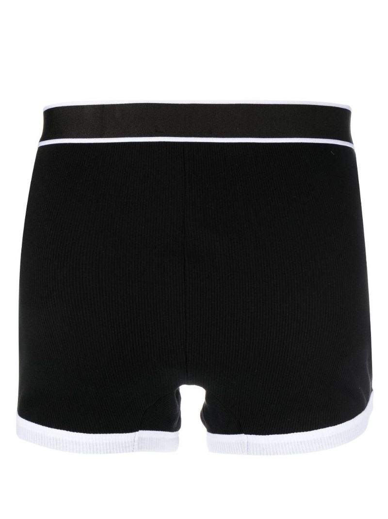Black Contrast Logo Cotton Boxers
