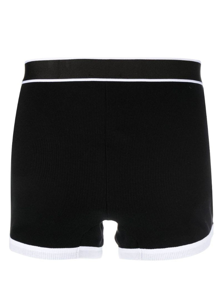 Black Contrast Logo Cotton Boxers