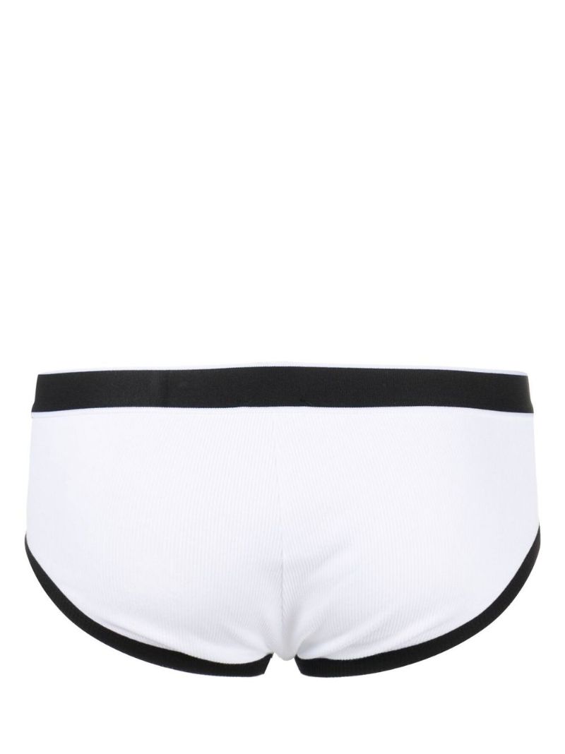 White Brando Ribbed Boxer Briefs