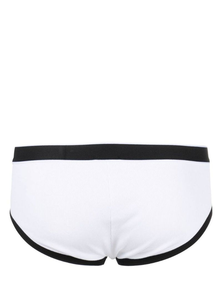 White Brando Ribbed Boxer Briefs