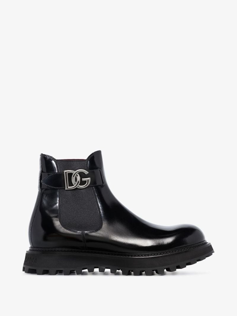 Black Bernini Leather Ankle Boots