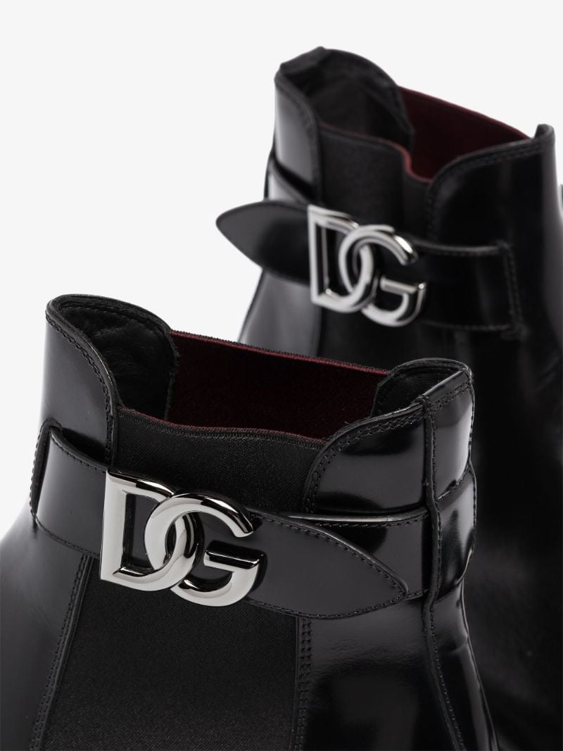 Black Bernini Leather Ankle Boots