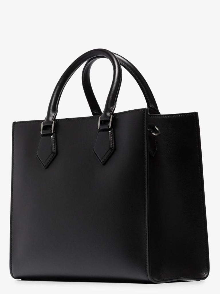 Black Leather Tote Bag