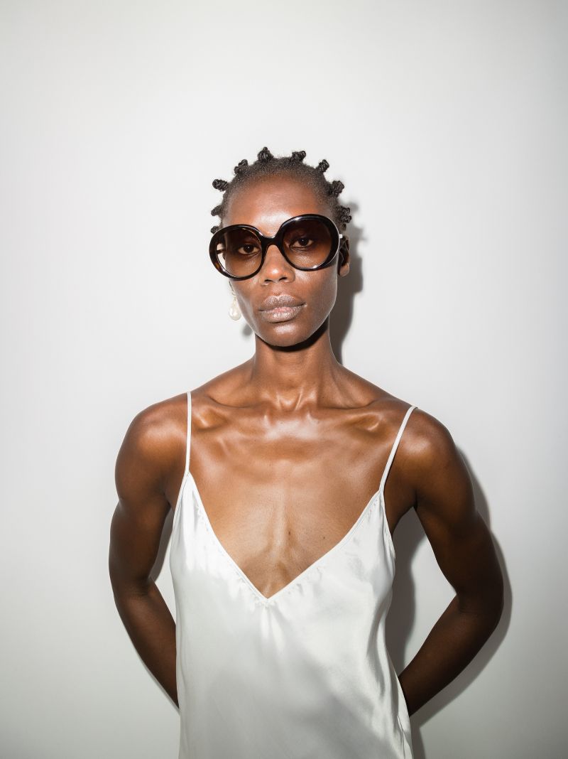 Brown Oversized Oval Sunglasses