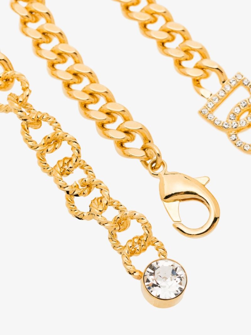 Triple Dg Logo Chain Necklace