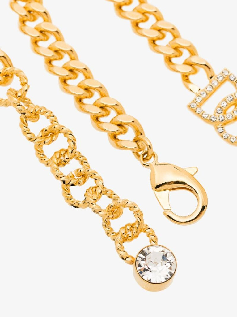 Triple Dg Logo Chain Necklace