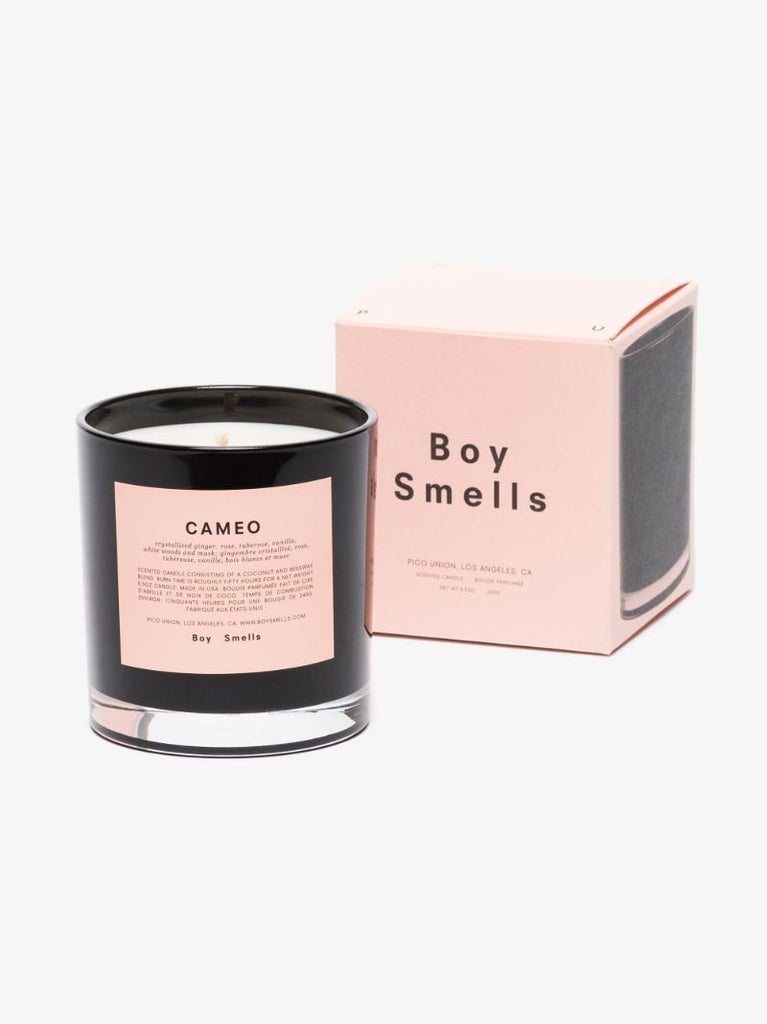 Black and White Cameo Candle