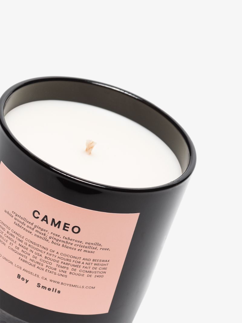 Black and White Cameo Candle