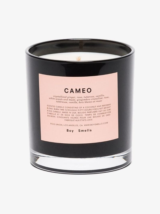 Black and White Cameo Candle