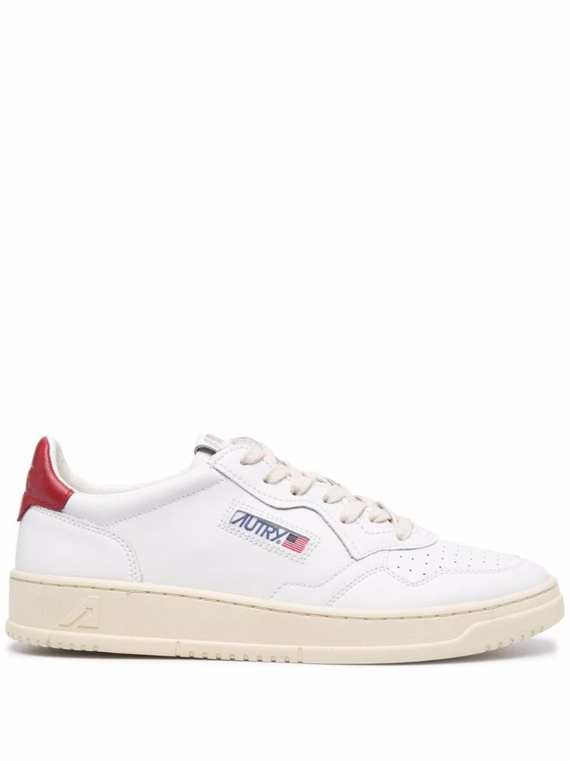 White Action Leather Sneakers