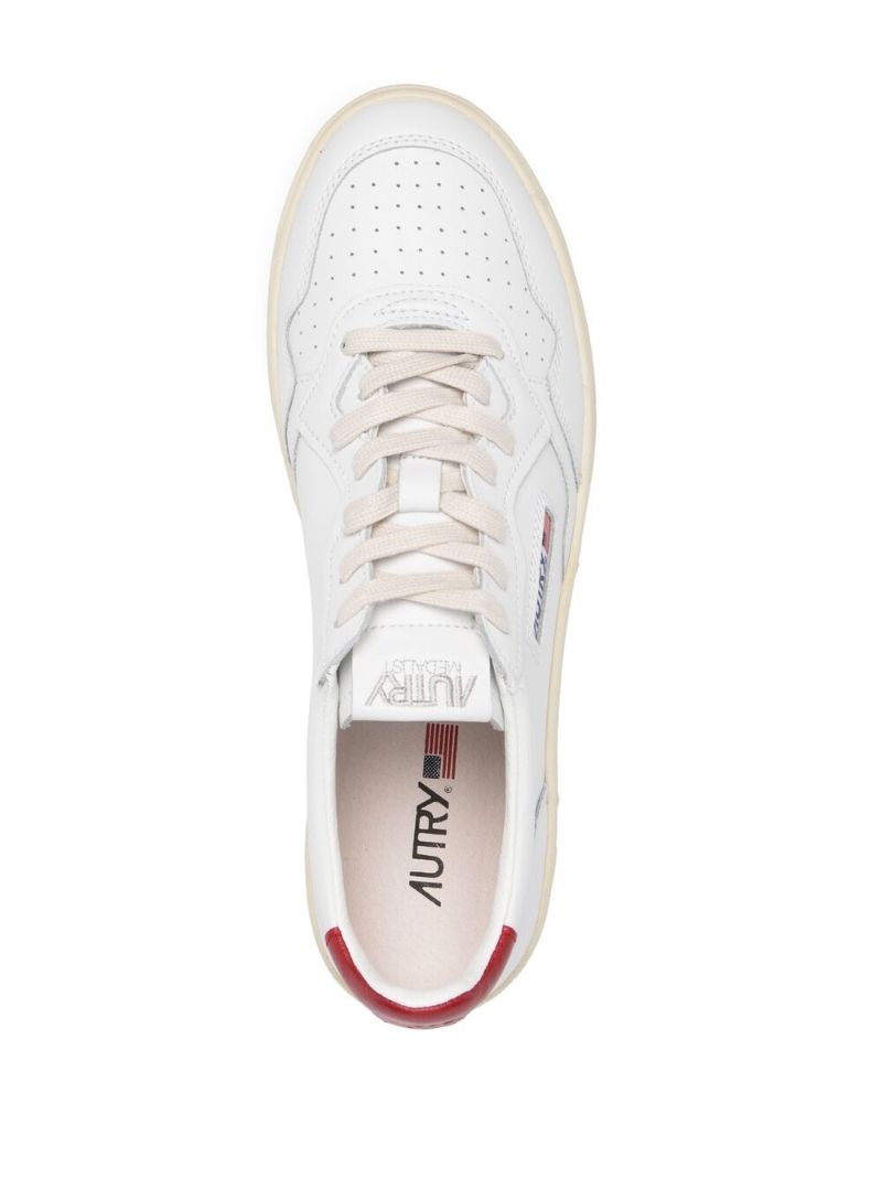 White Action Leather Sneakers