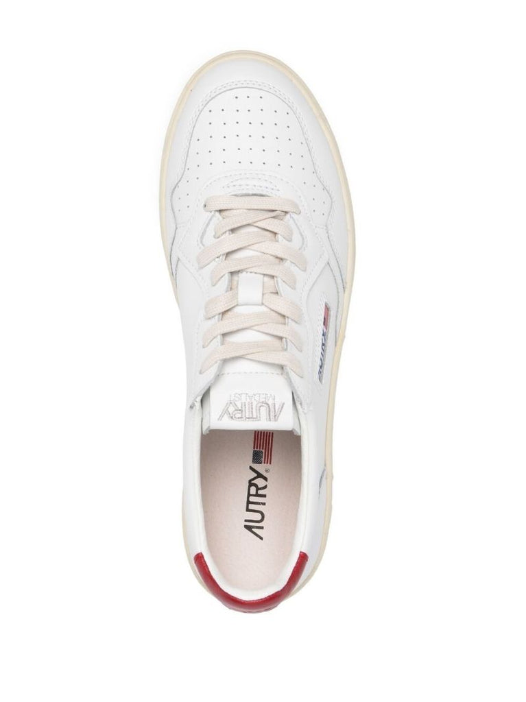 White Action Leather Sneakers