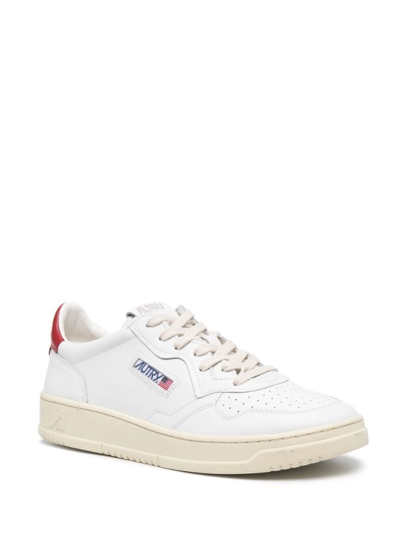 White Action Leather Sneakers