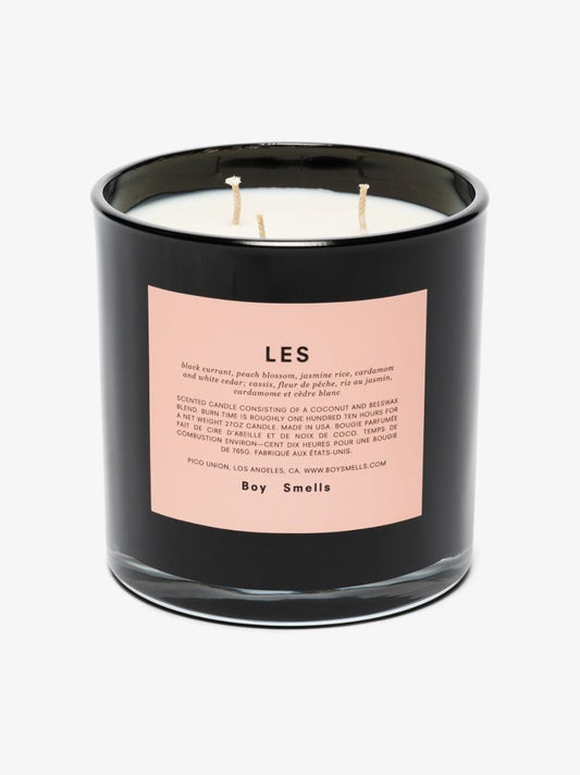 Black Les Large Candle
