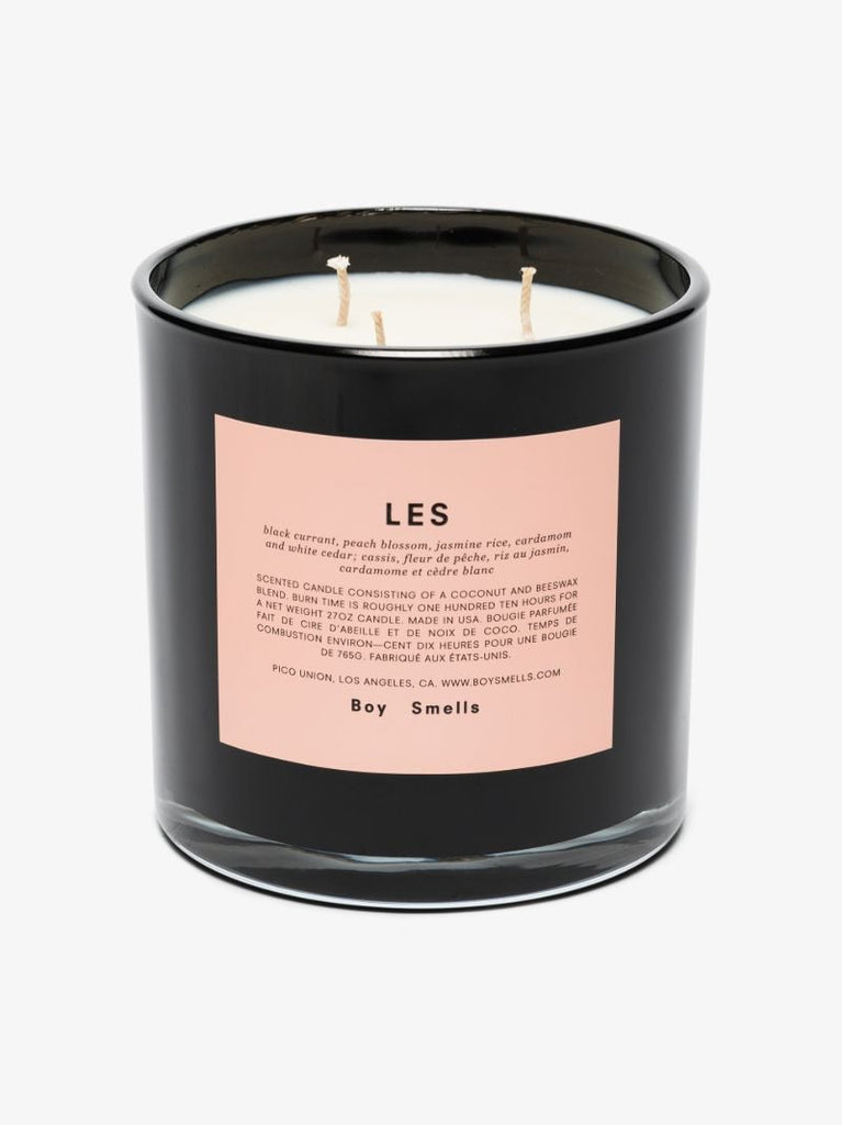 Black Les Large Candle