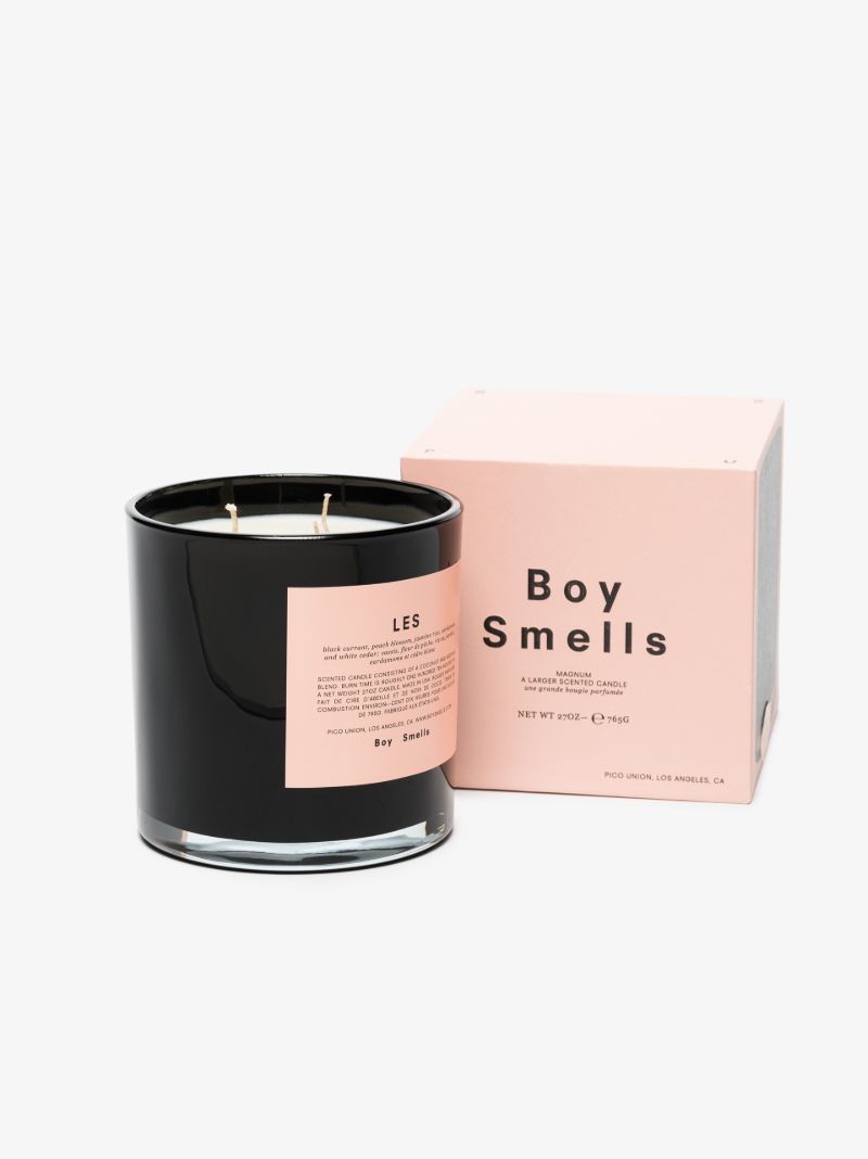 Black Les Large Candle