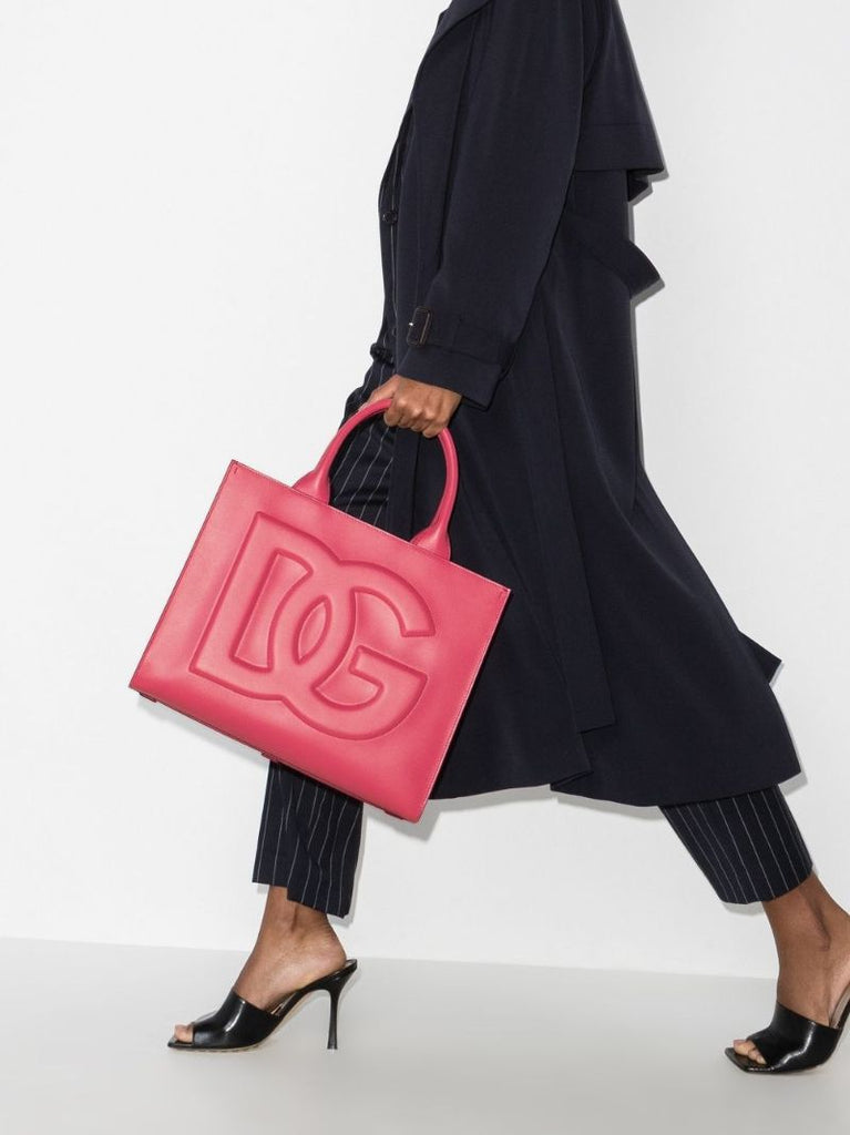 Pink Beatrice Logo Tote Bag