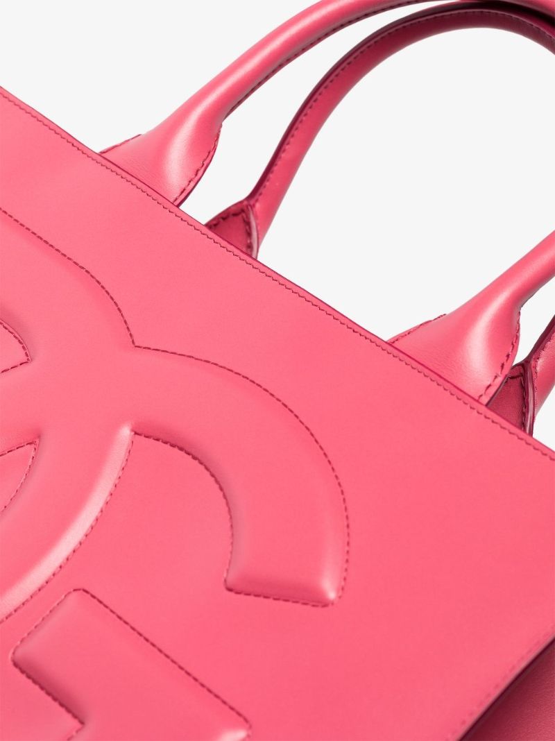 Pink Beatrice Logo Tote Bag