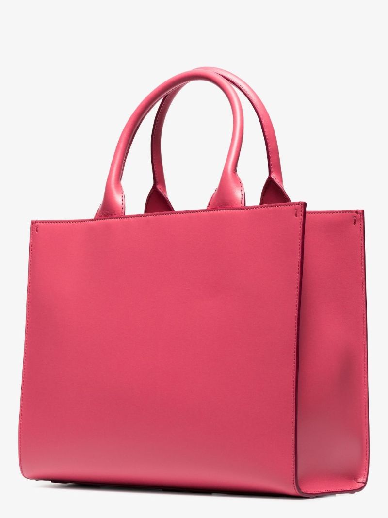 Pink Beatrice Logo Tote Bag