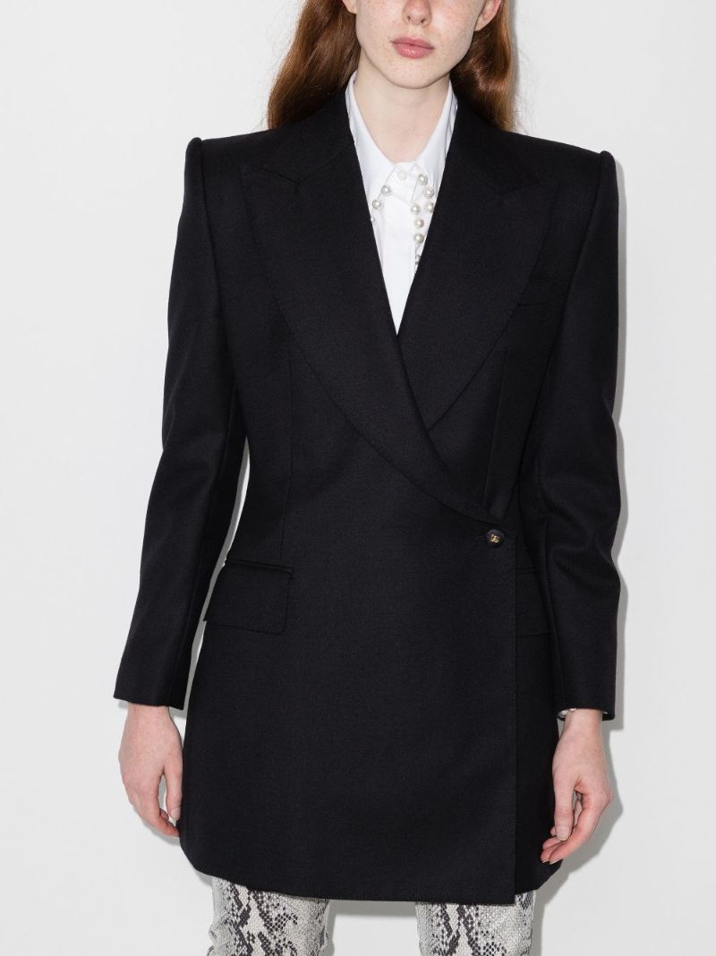 Double-breasted Longline Blazer
