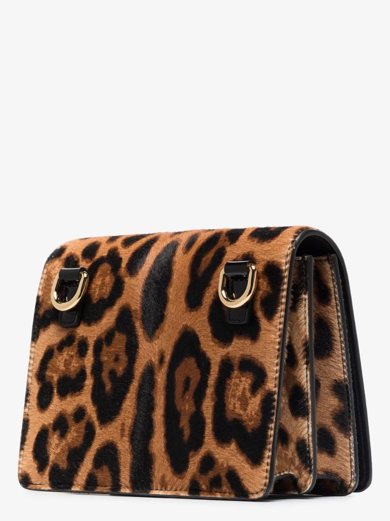 Brown 3.5 Leopard Print Cross Body Bag