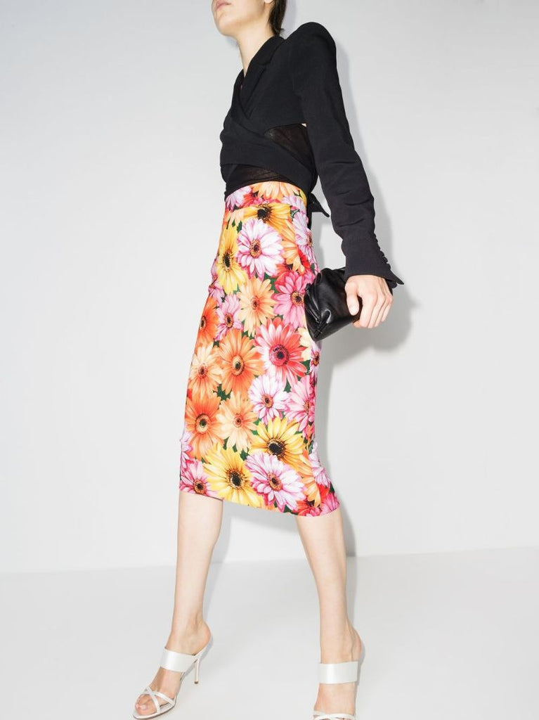 Cady Floral Print Pencil Skirt