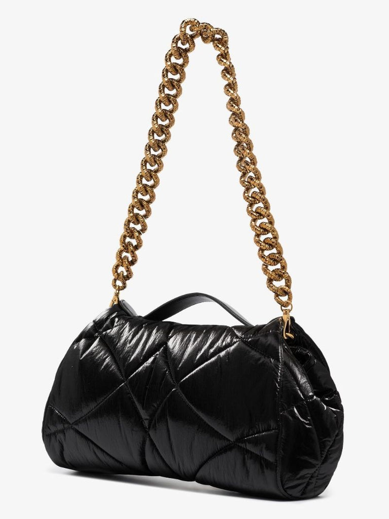 Black Devotion Quilted Leather Shoulder Bag