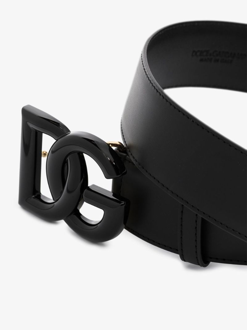 Black Dg Logo Belt