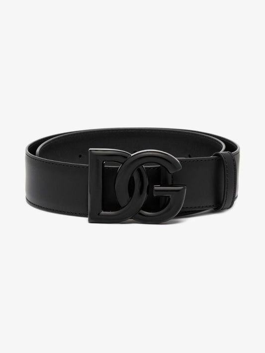 Black Dg Logo Belt