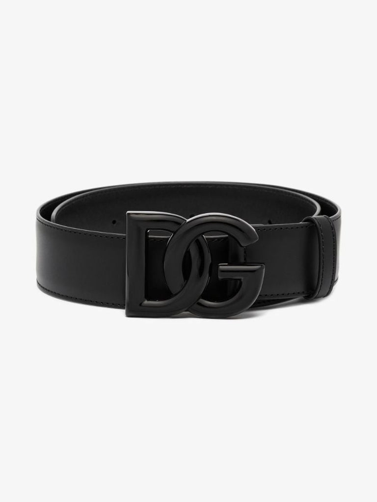 Black Dg Logo Belt