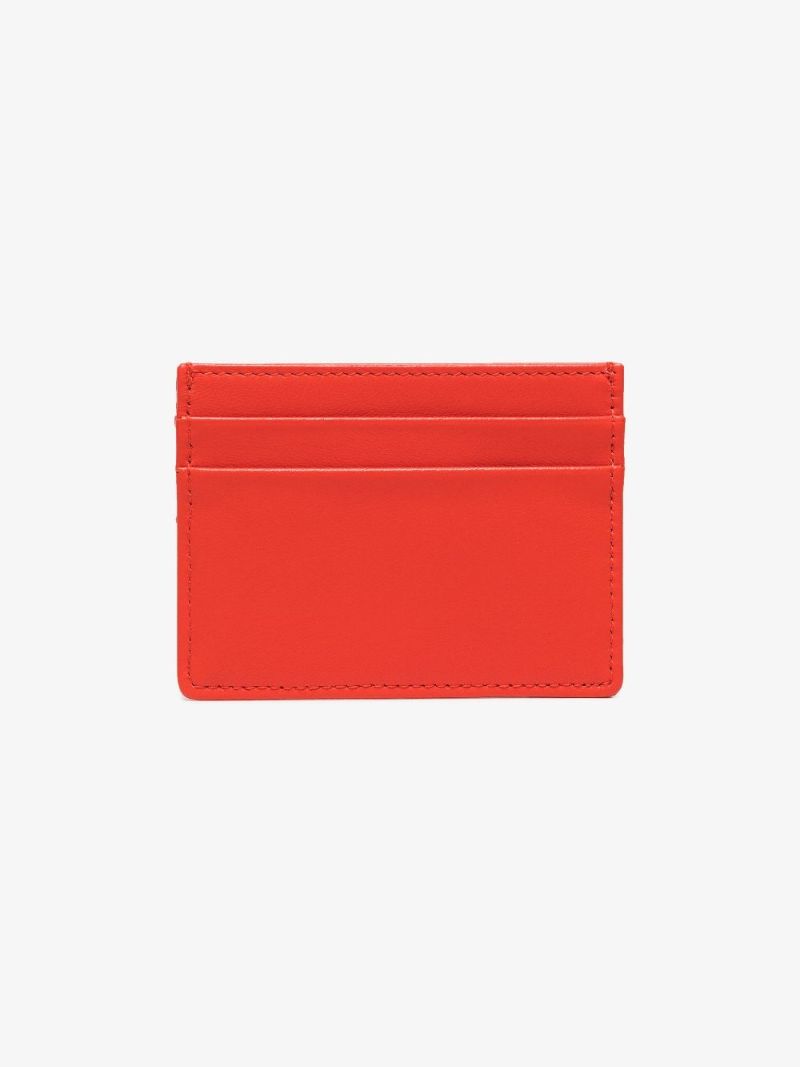 Red Devotion Quilted Leather Card Holder
